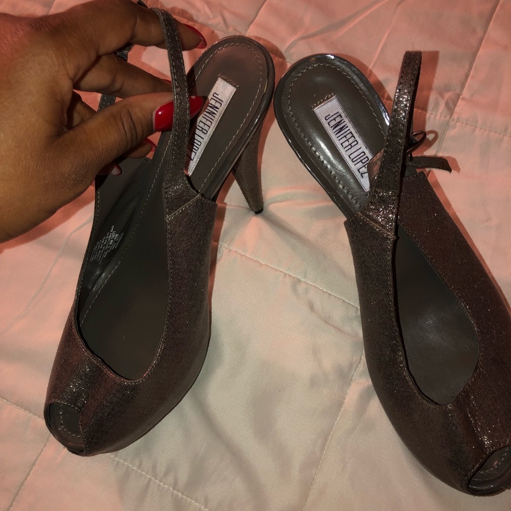 Jennifer Lopez sling backs heels NWOT
